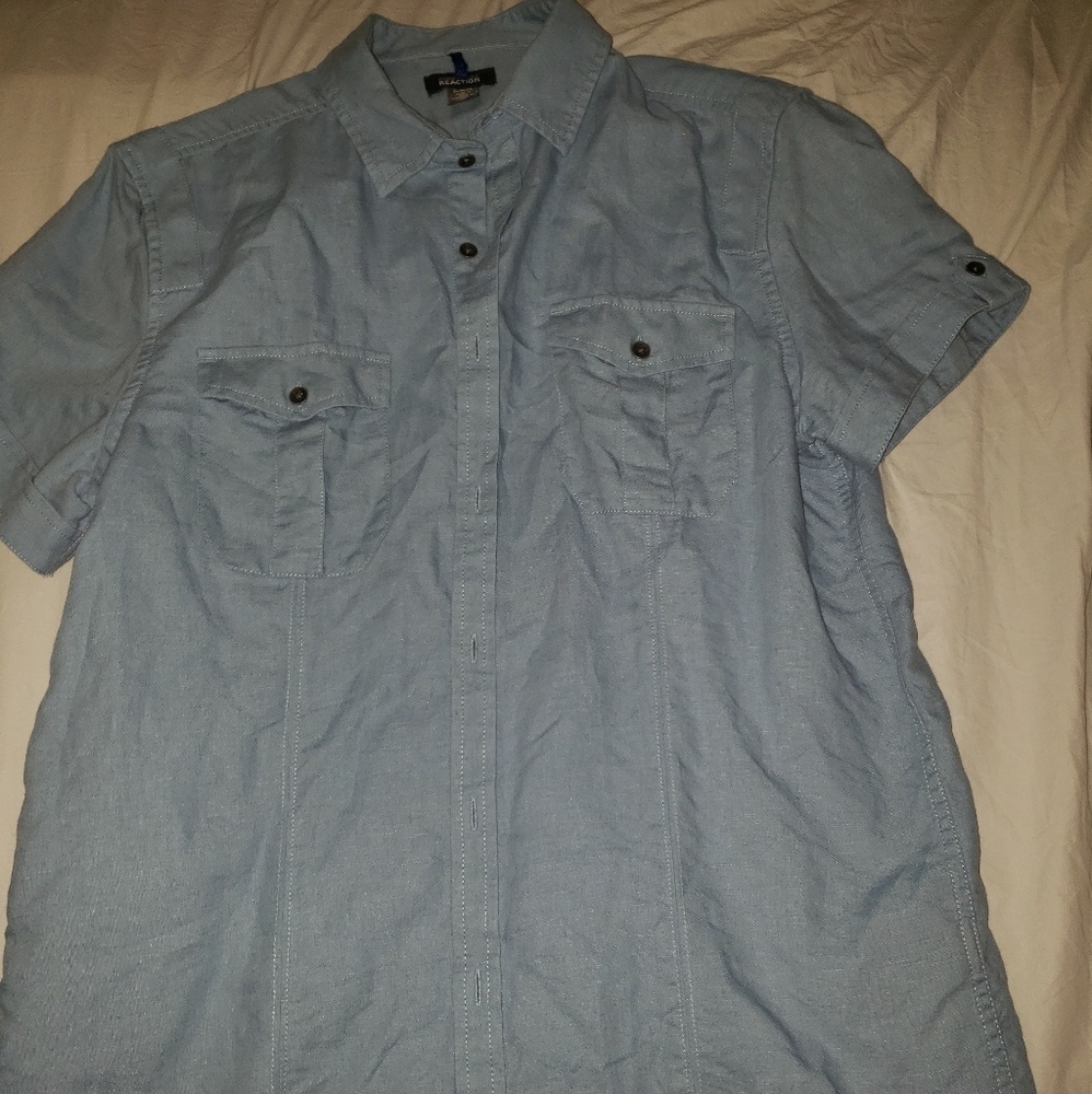 Blue mens shirt